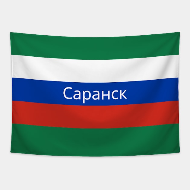 Saransk City in Russian Flag Tapestry by aybe7elf