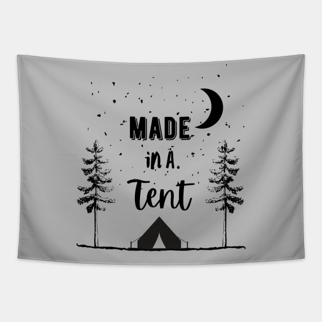 Made in a Tent Dark Tapestry by High Altitude