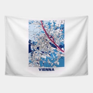 Vienna - Austria MilkTea City Map Tapestry