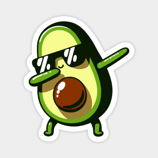 Dabbing Avocado Funny Vegan Magnet