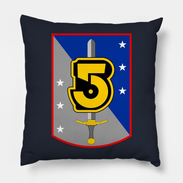 Army of Light Sword and Shield Emblem Pillow by Meta Cortex