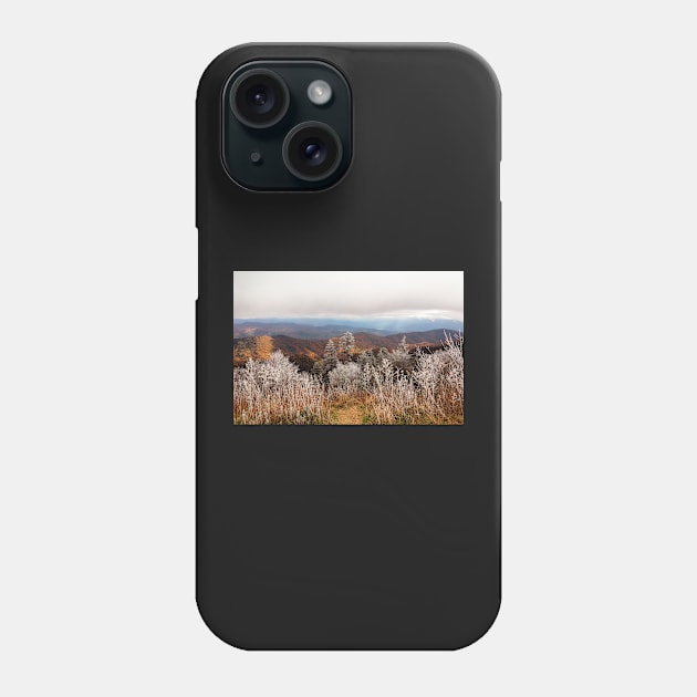 Frosted Autumn Smoky Mountains Phone Case by somadjinn