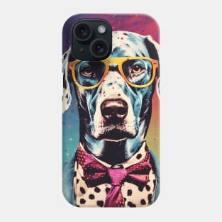 Chill Gentleman Dog Halftone Warhol Glasses Phone Case