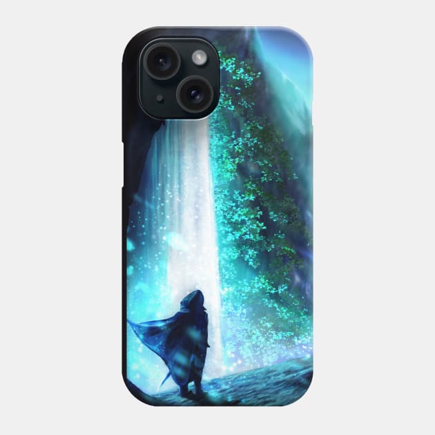 Fantasy waterfall Phone Case by Anazaucav