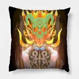 Autumn fire demon Pillow