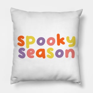 Spooky season cute type design Pillow