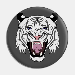 White Tiger Pin