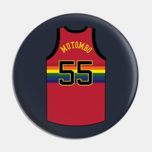 Dikembe Mutombo Denver Jersey Qiangy Pin