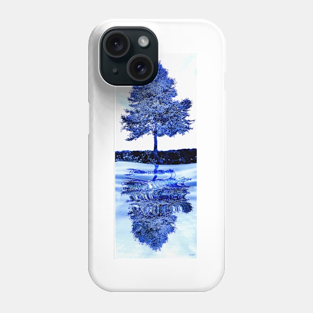 Blue Tree Reflections Phone Case by danieljanda