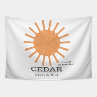Cedar Island, NC Summertime Vacationing Beachgoing Sun Tapestry
