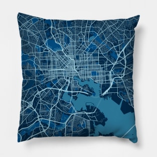 Baltimore - Maryland Peace City Map Pillow