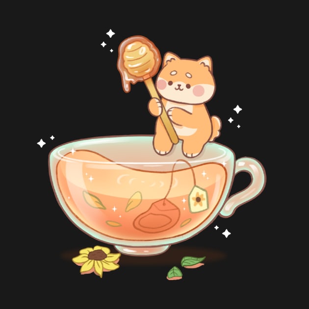 Shiba Honey Tea Cup by Kukoo.Kat