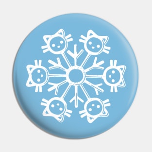 Snowflake Cat Winter by Tobe Fonseca Pin