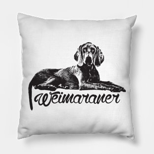 Weimaraner puppy Pillow