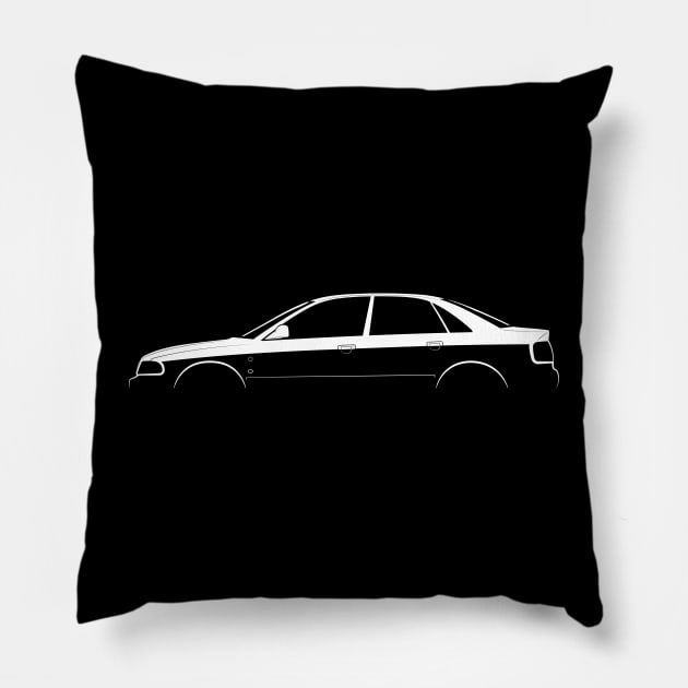 Audi A4 (B5) Silhouette Pillow by Car-Silhouettes