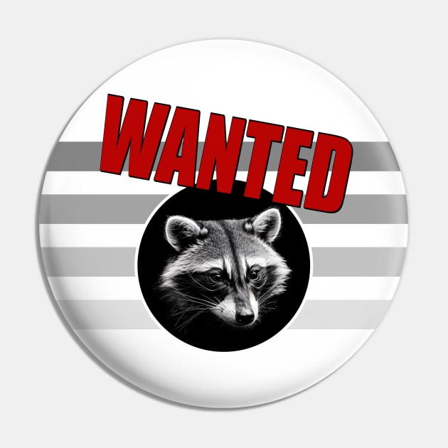 Racoon Pin by YellowMadCat