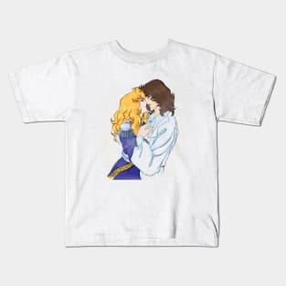 Lady Oscar White Kids T-Shirt by Pechane Sumie - Pixels
