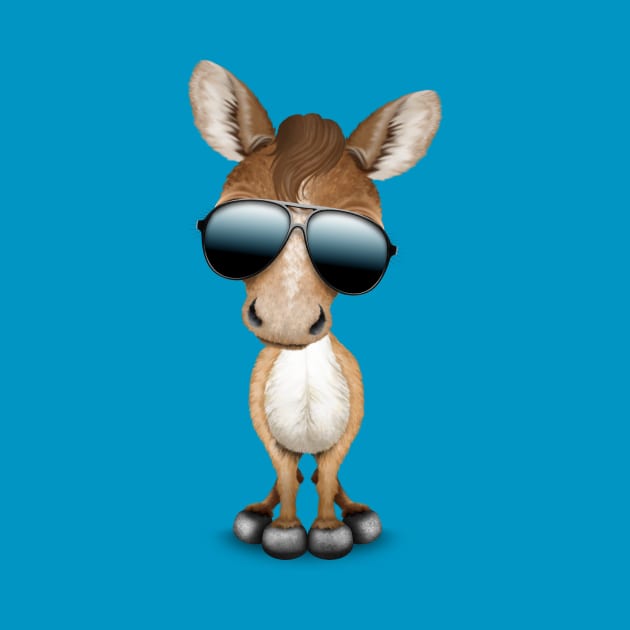 Cute Baby Pony Wearing Sunglasses by jeffbartels