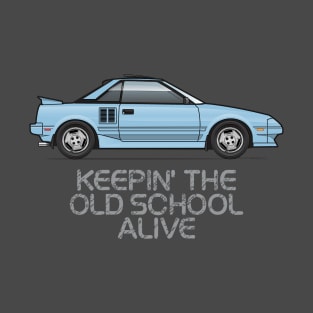 old school-Blue T-Shirt