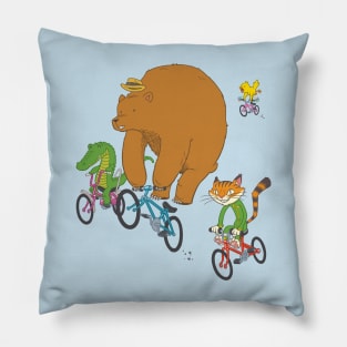 Animals on Bikes Classic Pillow