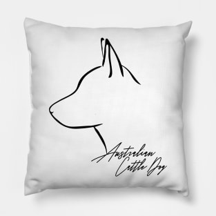 Proud Australian Cattle Dog profile dog lover gift Pillow