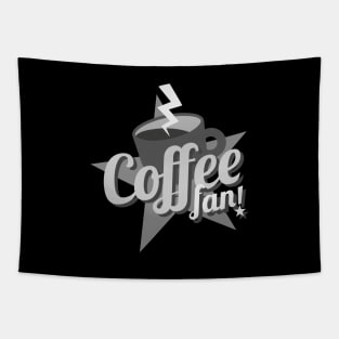 Coffe Fan (B and W) Tapestry