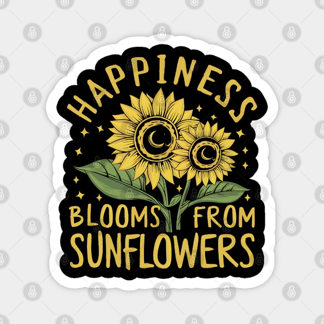 Happiness Bloom's From Sunflowers Magnet by NomiCrafts