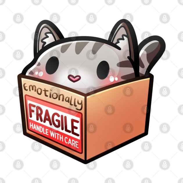 Emotionally Fragile Cat | Cat In A Box by Sammy Doo