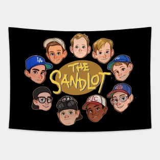 Squad Kids Baseball Movie Retro Tapestry