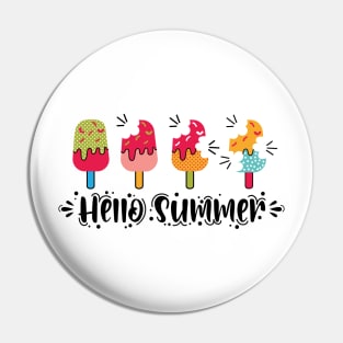 Hello Summer Popsicle Pin