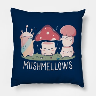 Mushmellows Kawaii Fungi by Tobe Fonseca Pillow