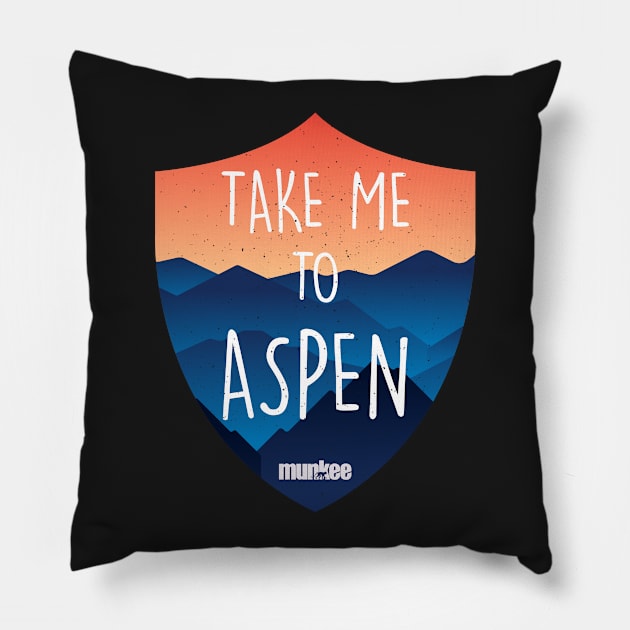 Take to Aspen Pillow by pvbacelar