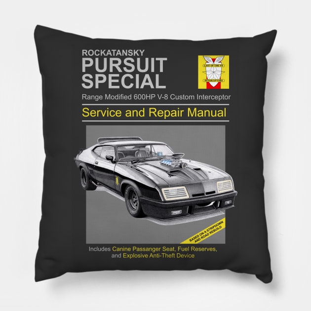 V-8 Interceptor Service and Repair Pillow by xoxocomp