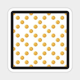 Golden polka dot Magnet