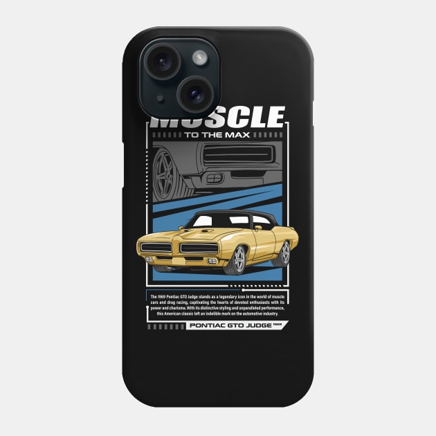 Classic GTO Muscle Car Phone Case by milatees