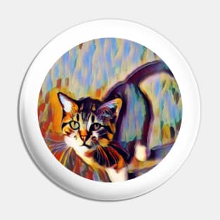 Four-Legged floppy cat Pin