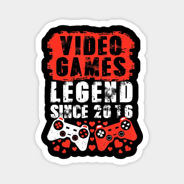 Gaming 2016 Birthday Video Games Birthday Gamer Magnet by Zak N mccarville