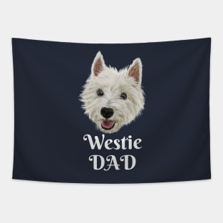 Mens Westie Dad Smiling West Highland Terrier Tapestry