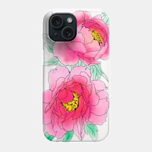 Peonies Phone Case