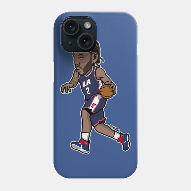 Kawhi Leonard LAC Cartoon Style Phone Case by ray1007