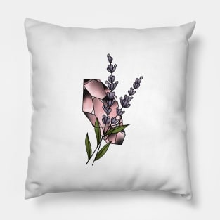 Lavender crystals Pillow
