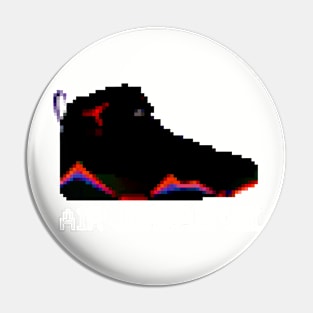 AIR JORDAN VII RETRO PIXELATED ART SHOE COLLECTION Pin