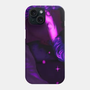 Divine Feminine Neon Dreamy Portrait Phone Case