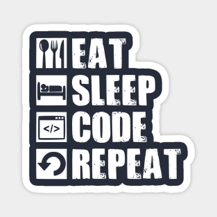 Eat Sleep Code Geek Computer Science Programmer Magnet