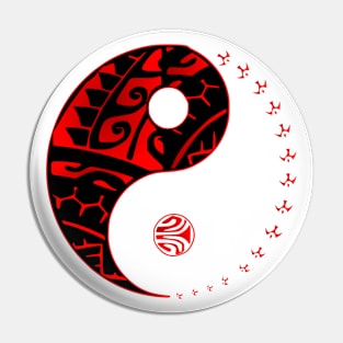 RAANUI - Yin Yang  (red) Pin