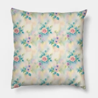 Amazing Abstract Floral Background Pillow
