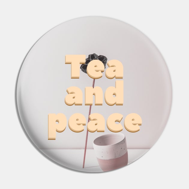 Tea and Peace Pin by BrewBureau