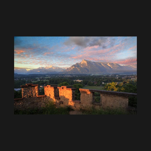 Salzburg Castle sunset by dags