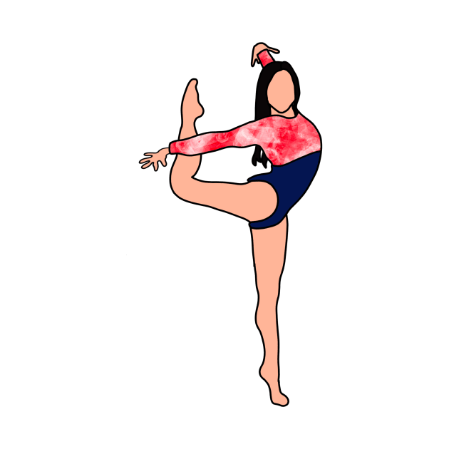 Suni Lee Gymnastics Drawing by GrellenDraws