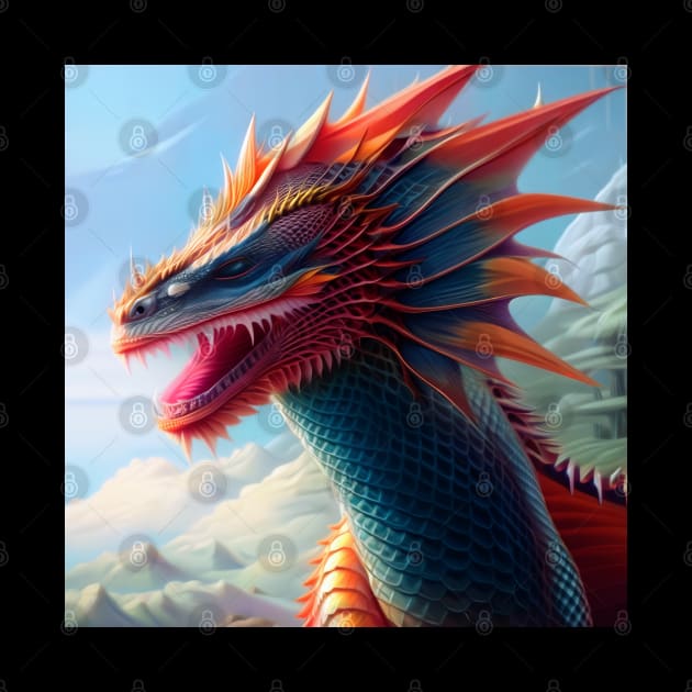 Crystal Dragons Series #34: Cǎi Hóng by dragynrain